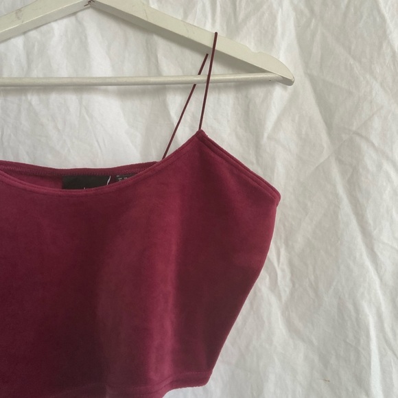 Adidas x Ivy Park Velour Crop Top/ Bralette Size XL - Picture 5 of 13